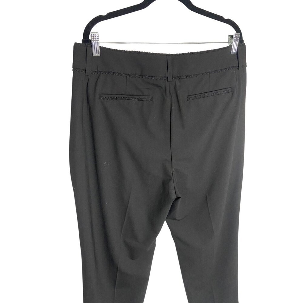 NWT J. Crew Crochet-Trimmed Pleated Black Trouser Pants-sz 14 - Picture 8 of 11